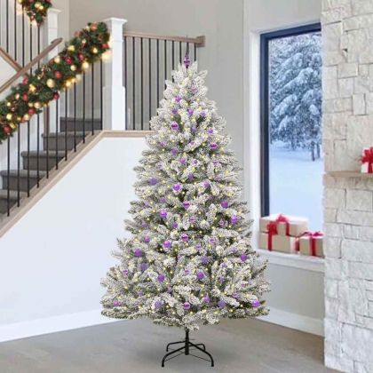 С изкуствено коледно дърво 240 cm 300 LED светодиода Топло бяло