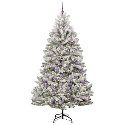 С изкуствено коледно дърво 240 cm 300 LED светодиода Топло бяло