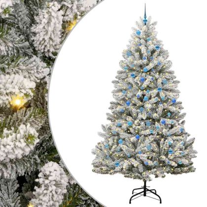 С изкуствено коледно дърво 240 cm 300 LED светодиода Топло бяло