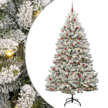 С изкуствено коледно дърво 270 cm 300 LED светодиода Топло бяло