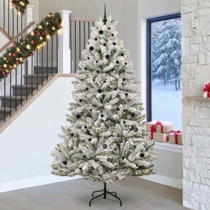 С изкуствено коледно дърво 270 cm 300 LED светодиода Топло бяло