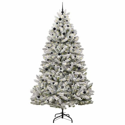 С изкуствено коледно дърво 270 cm 300 LED светодиода Топло бяло