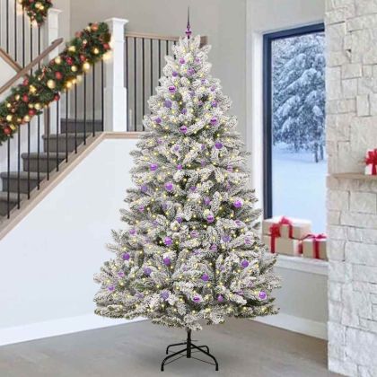 С изкуствено коледно дърво 270 cm 300 LED светодиода Топло бяло