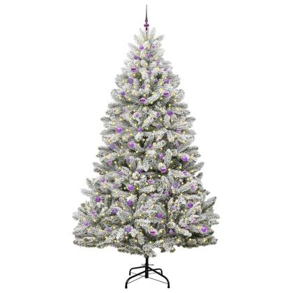 С изкуствено коледно дърво 270 cm 300 LED светодиода Топло бяло