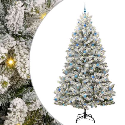 С изкуствено коледно дърво 270 cm 300 LED светодиода Топло бяло