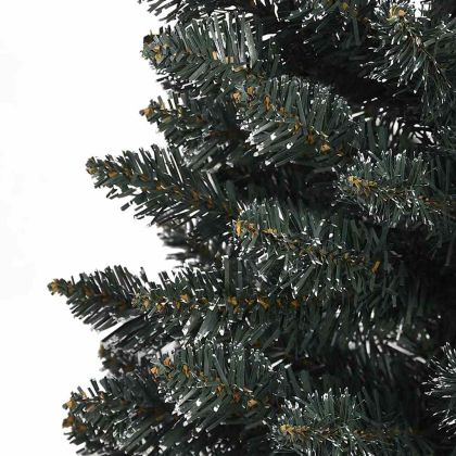 С изкуствено коледно дърво с 300 LED светодиода Зелен 210 cm