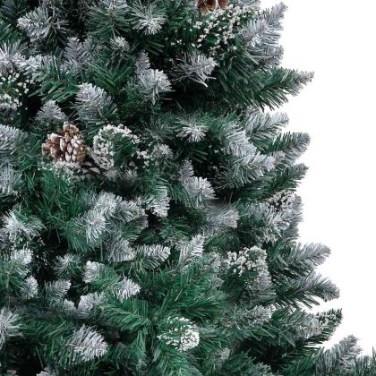 С изкуствено коледно дърво с 300 LED светодиода Зелен 180 cm