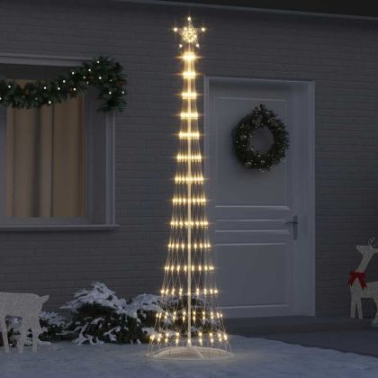 LED Коледна Елха Топло бяло 250 cm Метал