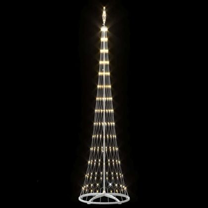 LED Коледна Елха Топло бяло 250 cm Метал