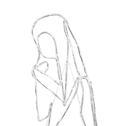 Светеща ясла с 550 LED светодиода Многоцветен 112 x 71,5 см ПВЦ