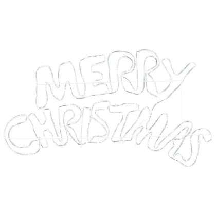 Коледен знак с 240 LED светодиода Многоцветен 99,5 x 54 см ПВЦ