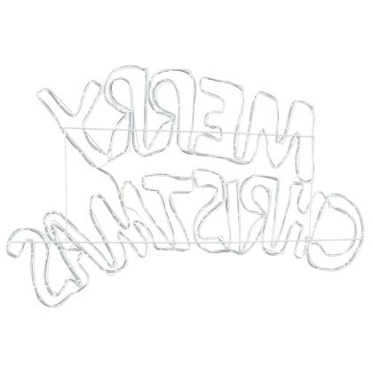 Коледен знак с 240 LED светодиода Многоцветен 99,5 x 54 см ПВЦ