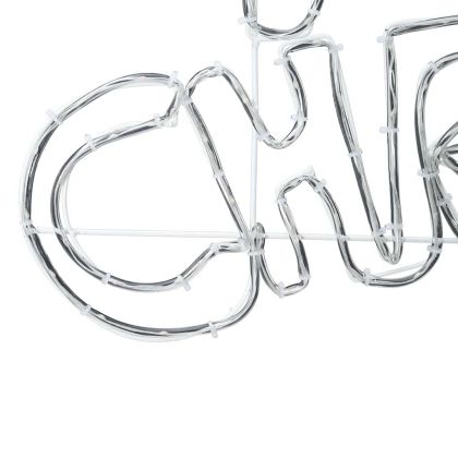 Коледен знак с 240 LED светодиода Многоцветен 99,5 x 54 см ПВЦ