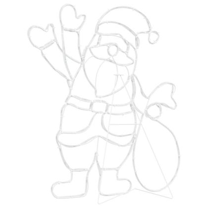 Светлина Дядо Коледа Многоцветен 58.5 x 60 x 1.3 см Желязо