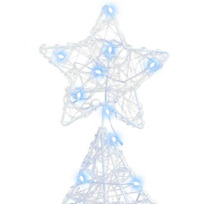 Коледно дърво с 160 LED светодиода Студено бяло 150 cm Акрил