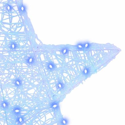 3D звезда с 50 LED светодиода Синьо 55 x 53.5 x 10 см Акрил