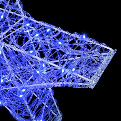 3D звезда с 50 LED светодиода Синьо 55 x 53.5 x 10 см Акрил