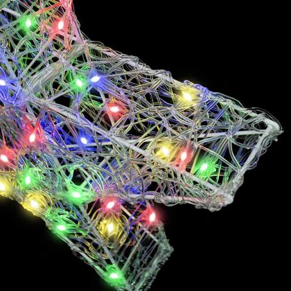 3D звезда Многоцветен 55 x 53.5 x 10 см Акрил