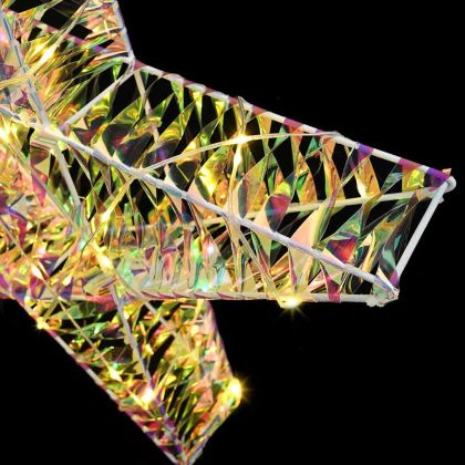 3D звезда с 50 LED светодиода Топло бяло 55 x 52.5 x 9 см PET