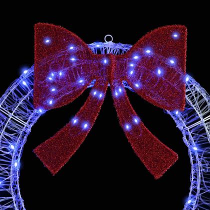 Венец с 60 LED светодиода Синьо 76 x 76 x 8,5 см Акрил