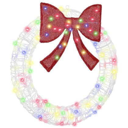 Венец с 60 LED светодиода Многоцветен 76 x 76 x 8,5 см Акрил