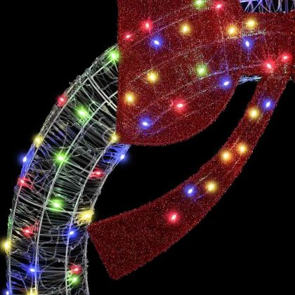 Венец с 60 LED светодиода Многоцветен 76 x 76 x 8,5 см Акрил