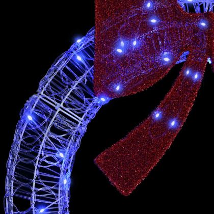 Венец с 80 LED светодиода Синьо 92 x 92 x 9,5 см Акрил