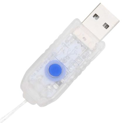 Венец с 80 LED светодиода Синьо 92 x 92 x 9,5 см Акрил