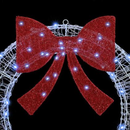 Венец с 150 LED светодиода Студено бяло 120 cm Акрил