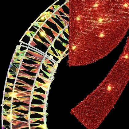 Венец с 150 LED светодиода Топло бяло 121 x 121 x 10 см PET