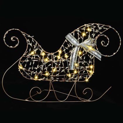 LED елени с 60 LED светодиода 3 pcs Топло бяло PET