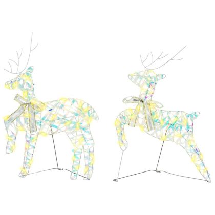 LED елени с 40 LED светодиода 2 pcs Топло бяло PET