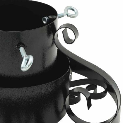 Статив за коледно дърво Черно 40 x 40 x 21 см Стомана