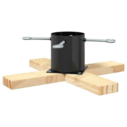 Статив за коледно дърво 1.73 Черно 50 x 50 x 16 cm