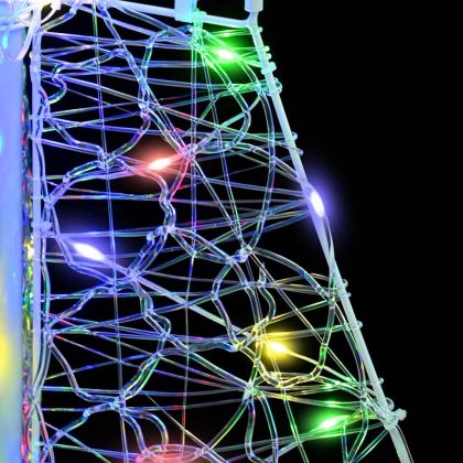 Коледно дърво с 100 LED светодиода Многоцветен 120 cm Акрил