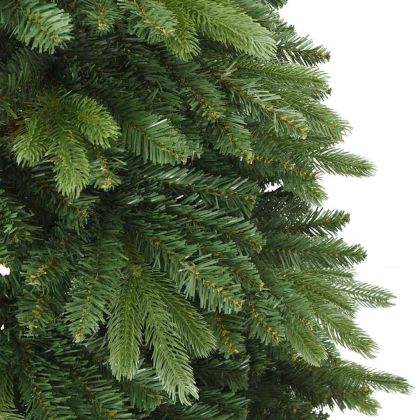 Изкуствено коледно дърво с хингед с поставка Зелен 150 cm