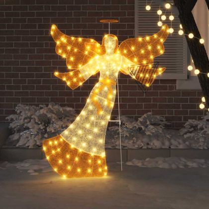 Светещ ъгъл Топло бяло 116 x 29 x 158.5 см Полиестер