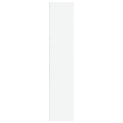 Библиотека, бяла, 60x30x152 см, инженерно дърво