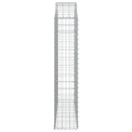 Дъговидна габионна кошница 150x30x140/160 см поцинковано желязо