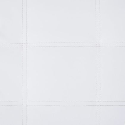 Масажираща кушетка с възглавница, бяла, изкуствена кожа