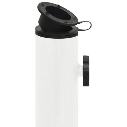 Основа за чадър, бяла, 44x44x31 см, чугун