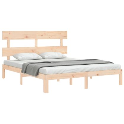 Рамка за легло с табла King Size масивно дърво