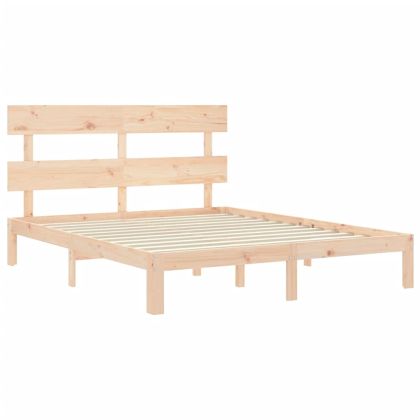 Рамка за легло с табла King Size масивно дърво