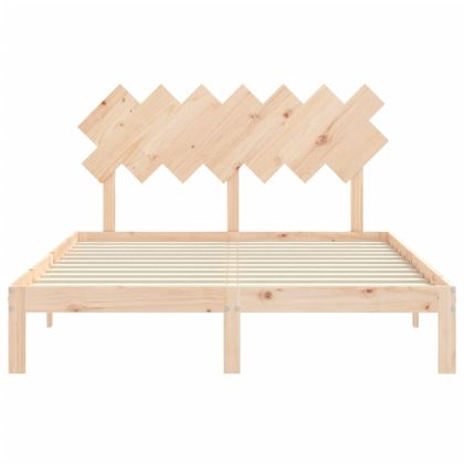 Рамка за легло с табла King Size масивно дърво