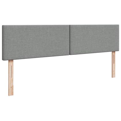 Османска легло с матрак, светлосиво, 200x200 см, плат