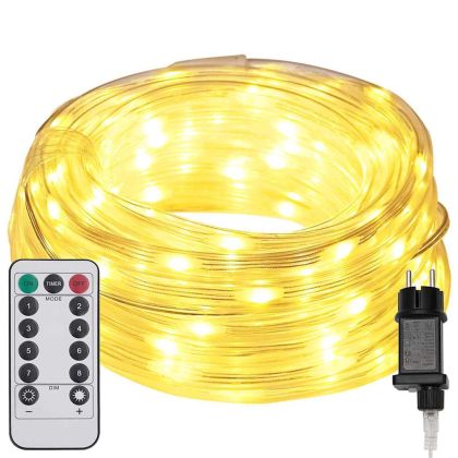 Светещо въже с 480 LED светодиода Топло бяло 20 m ПВЦ