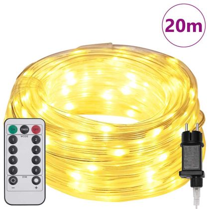 Светещо въже с 480 LED светодиода Топло бяло 20 m ПВЦ