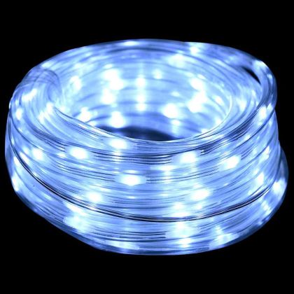 Светещо въже с 120 LED светодиода Студено бяло 5 m ПВЦ