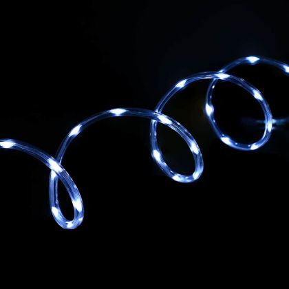 Светещо въже с 120 LED светодиода Студено бяло 5 m ПВЦ
