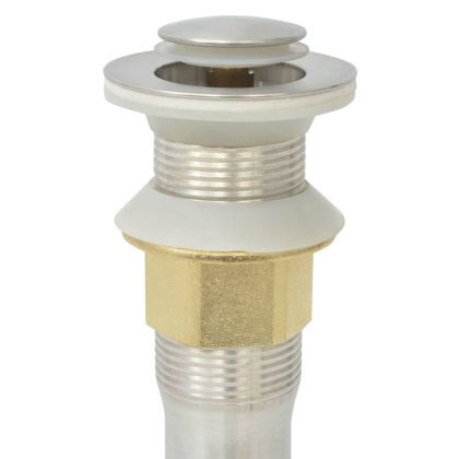 Комплект мебели за баня от 7 части и мивка, бежов цвят